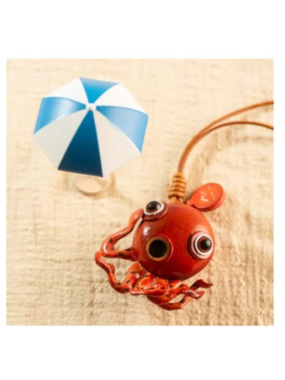Genuine Leather Cat Keychain Handmade Pendant Charm
